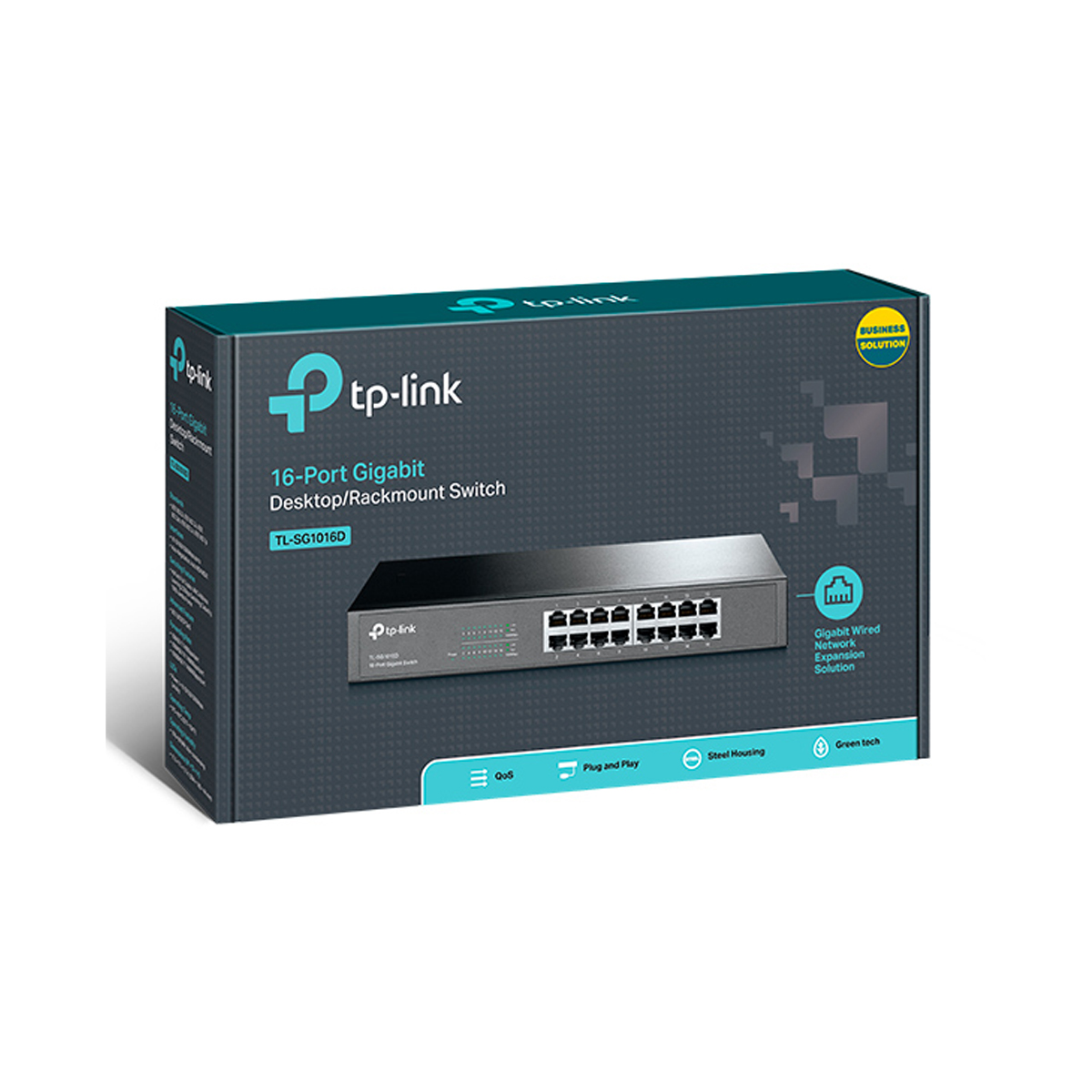 سوئیچ شبکه 16 پورت تی پی لینک مدل TL-SG1016D-3